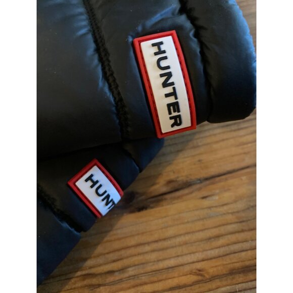 Hunter Intrepid Black Tall Snow Waterproof Puffer Boots Women 7 US 38 EU New - Picture 7 of 7